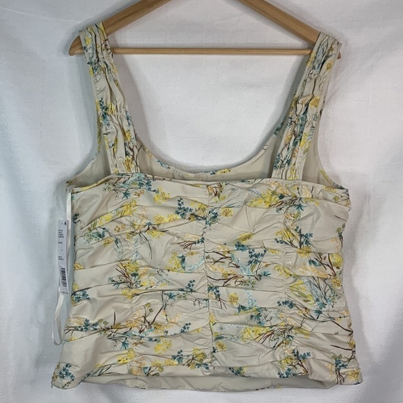 Antonio Melani Rouched Floral Clementine Top- NWT - Picture 9 of 16